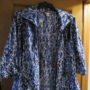 Artsy Activewear Zip Up Jacket Laura Ashley Size 2X
